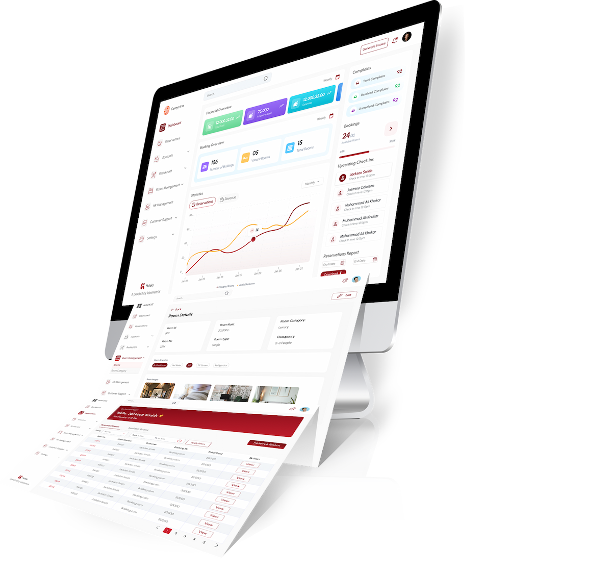 Hotela dashboard preview